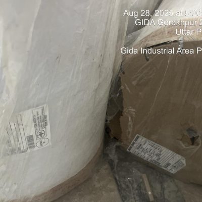 Damaged Metallic Film Roll