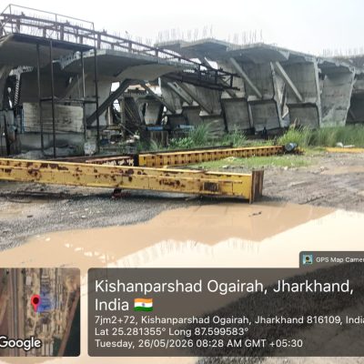 Toppled Gantry Crane